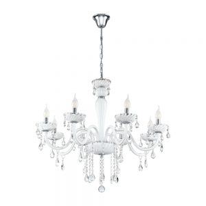 Candelabru EGLO CARPENTO 39114 - E14 8X40W D700mm - Alb