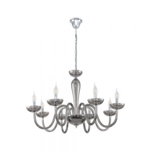 Candelabru Hl-8 E14 Schwarz-Transp-'Falcado' Eglo 39118
