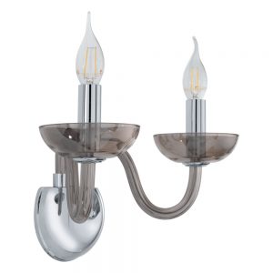 Candelabru Wl-2 E14 Schwarz-Transp-'Falcado' Eglo 39121