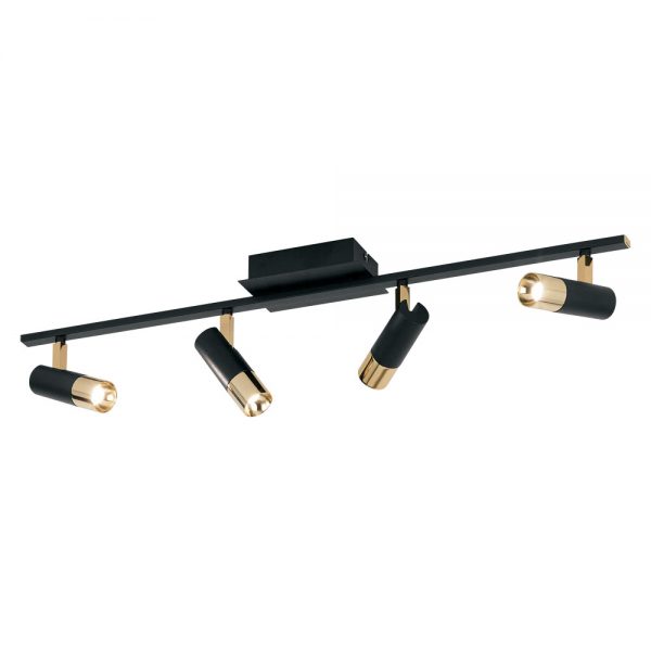 Plafoniera EGLO TOMARES 39147 - LED 4X5W 1920lm 3000K - Aluminiu - Otel - Negru - Alama
