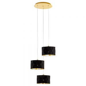 Corpuri iluminat Crystal Design Hl-3 Ms-Schwarz-Gold 'Dolorita' Eglo 39226