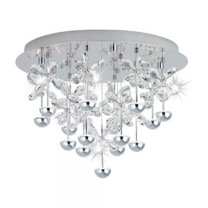 Plafoniera EGLO PIANOPOLI 39245 - LED 15X1.8W 3225lm 3000K D500mm - Cristal - Transparent