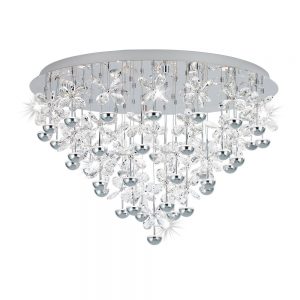 Plafoniera EGLO PIANOPOLI 39246 - LED 43X1.8W 9245lm 3000K D780mm - Cristal - Transparent