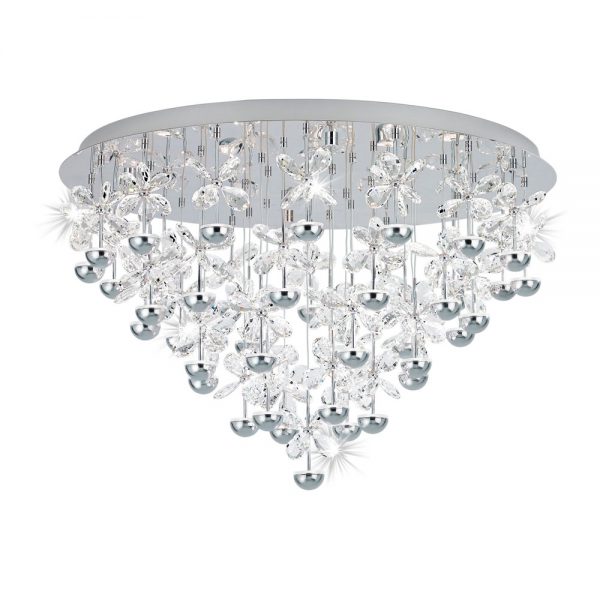 Plafoniera EGLO PIANOPOLI 39246 - LED 43X1.8W 9245lm 3000K D780mm - Cristal - Transparent