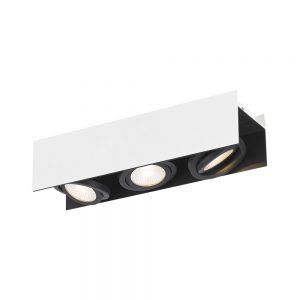 Plafoniera EGLO VIDAGO 39317 - LED 3X5.4W 1530lm 3000K - Otel - Aluminiu - Negru - Alb