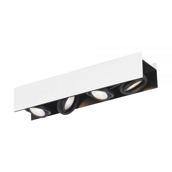 Plafoniera EGLO VIDAGO 39318 - LED 4X5.4W 2040lm 3000K - Otel - Aluminiu - Negru - Alb