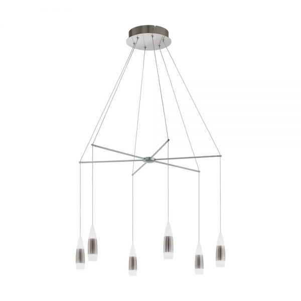 Corpuri iluminat Crystal Design Led-Hl-6 Nickel-Matt-Sat-'Santiga' Eglo 39326