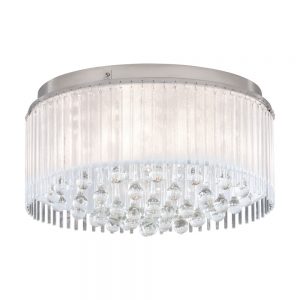 Plafoniera EGLO MONTESILVANO 39332 - G9 6X3W D465mm - Sticla - Otel - Transparent