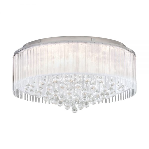 Plafoniera EGLO MONTESILVANO 39333 - G9 8X3W D590mm - Otel - Sticla - Transparent