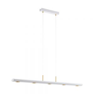 Lustra EGLO CANELAS 39371 - LED 5X4.6W 1450lm 2300-2700K - Aluminiu - Alb - Auriu