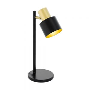 Veioza EGLO FIUMARA 39387 - E27 1X60W - Otel - Auriu - Negru