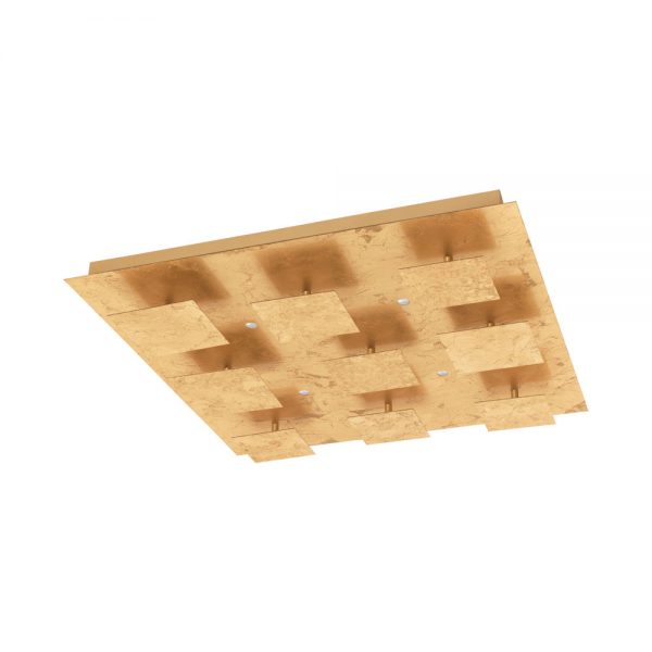 Plafoniera EGLO SAN LUCA 39412 - LED;LED 4X5.4W;9X4.5W 6810lm 3000K - Otel - Auriu