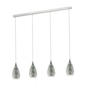 Lustra EGLO SIRACUSA 39504 - E27 4X60W - Sticla - Crom