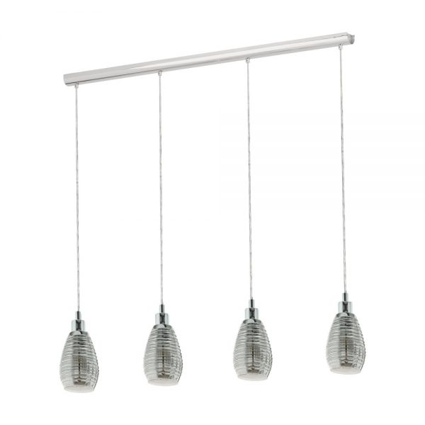 Lustra EGLO SIRACUSA 39504 - E27 4X60W - Sticla - Crom
