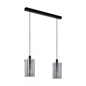 Lustra EGLO POLVERARA 39538 - E27 2X40W - Sticla aburita - Chihlimbar