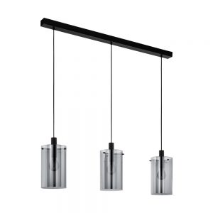 Lustra EGLO POLVERARA 39539 - E27 3X40W - Sticla aburita - Chihlimbar