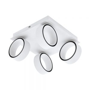 Plafoniera EGLO ALBARIZA 39587 - LED 4X5W 2600lm 3000K - Aluminiu - Otel - Alb - Crom