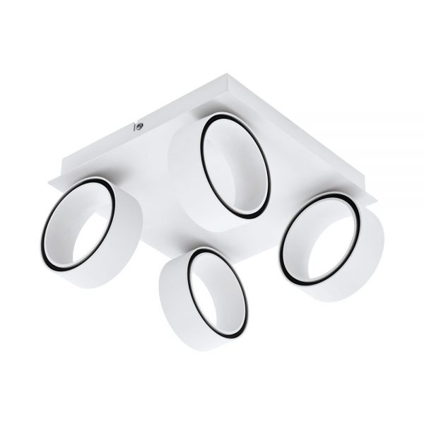 Plafoniera EGLO ALBARIZA 39587 - LED 4X5W 2600lm 3000K - Aluminiu - Otel - Alb - Crom