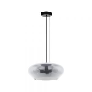 Pendul EGLO PRIORAT 39658 - E27 3X20W D500mm - Negru Transparent