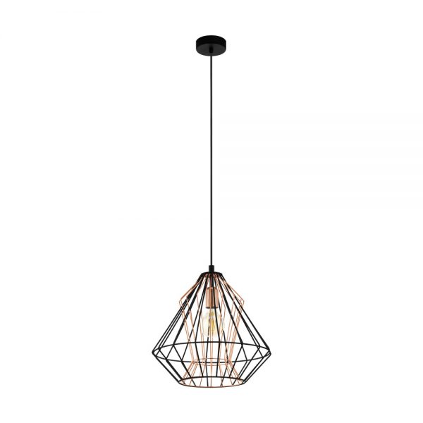 Iluminat Vintage Hl-1 E27 Schwarz-Kupfer 'Dreadfort' Eglo 43056