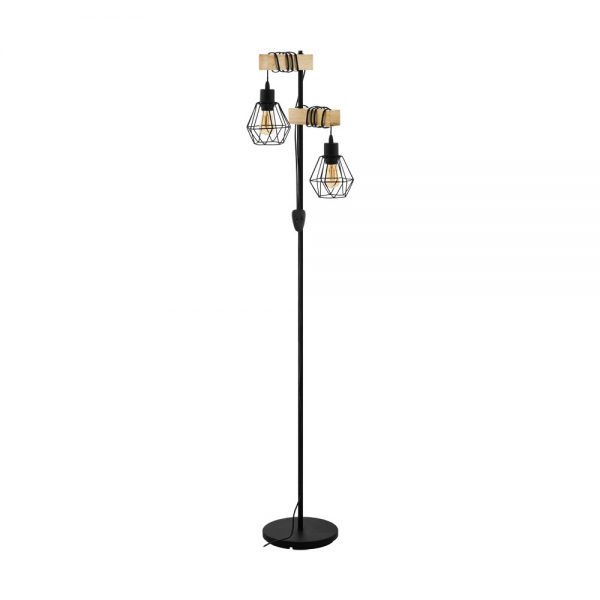 Lampadar vintage EGLO TOWNSHEND 5 43137 - E27 2X60W  h1665mm