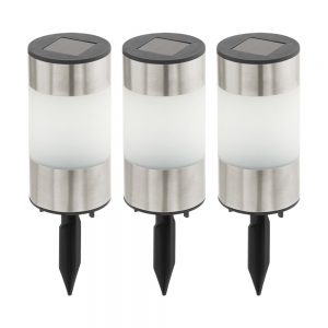 Corpuri de iluminat Solare Set 3X Solar-Led Erdspiess Edelstahl-Ws Eglo 48658