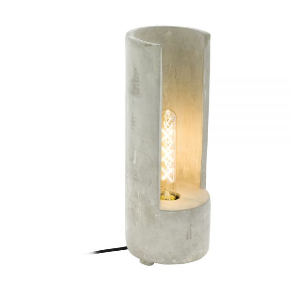 Veioza vintage EGLO LYNTON 49112 - E27 1X60W D140mm - Beton - Gri