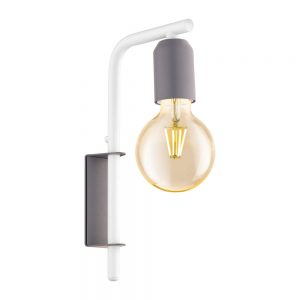 Iluminat Vintage Wl-1 E27 Pastelgrau-Weiss 'Adri-P' Eglo 49115