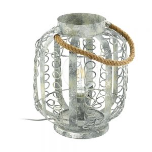 Veioza vintage EGLO HAGLEY 49134 - E27 1X60W D235mm - Otel - Crem Auriu