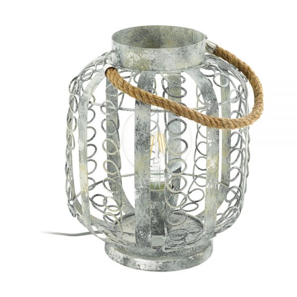 Veioza vintage EGLO HAGLEY 49134 - E27 1X60W D235mm - Otel - Crem Auriu