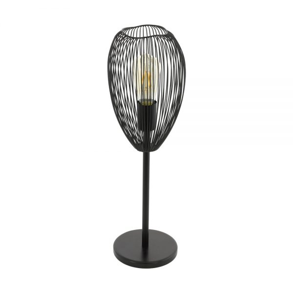 Veioza vintage EGLO CLEVEDON 49144 - E27 1X60W D170mm - Otel - Negru