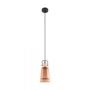 Iluminat Vintage Hl-1 E27 Schwarz-Kupfer 'Frampton' Eglo 49153