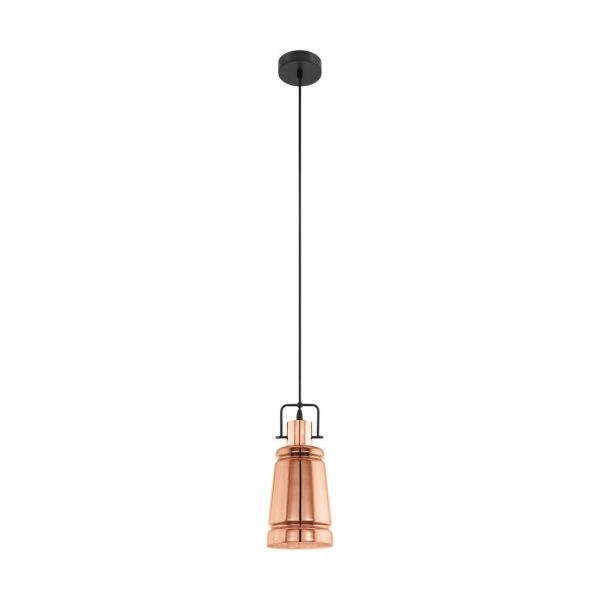 Iluminat Vintage Hl-1 E27 Schwarz-Kupfer 'Frampton' Eglo 49153