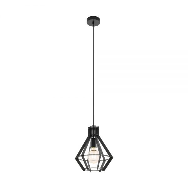 Iluminat Vintage Hl-1 E27 D280 Schwarz 'Ipswich' Eglo 49159