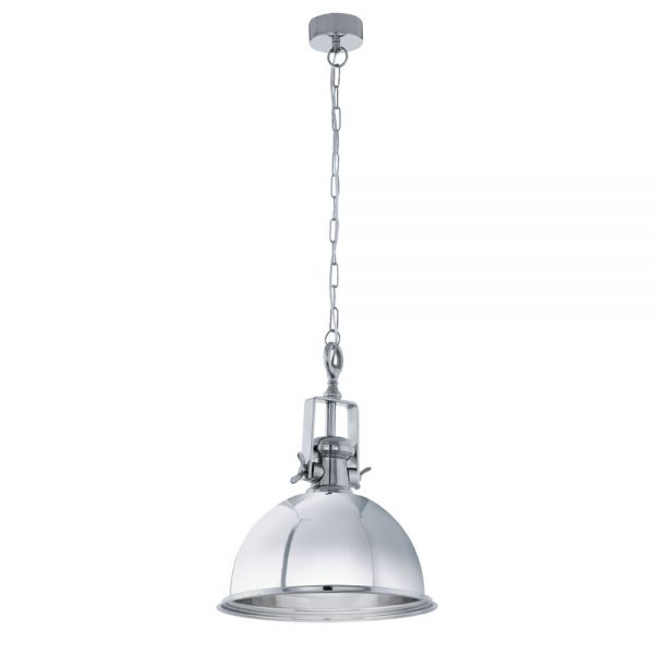 Iluminat Vintage Pendul Crom  1X60W  E27 'Grantham' Eglo 49179