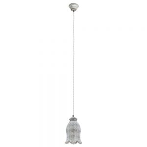 Iluminat Vintage Lustra 1 Bec E27 Gri-Patinat 'Talbot 1' Eglo 49207