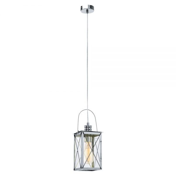 Iluminat Vintage Lustra 1 Bec E27 Crom Eglo 49212