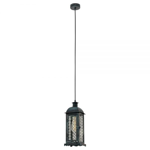 Iluminat Vintage Lustra 1 Bec E27 Verde-Patinat Eglo 49215