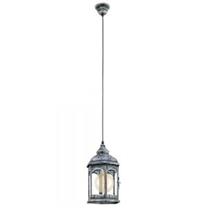 Iluminat Vintage Lustra 1 Bec E27 Argintiu-Antic Eglo 49225