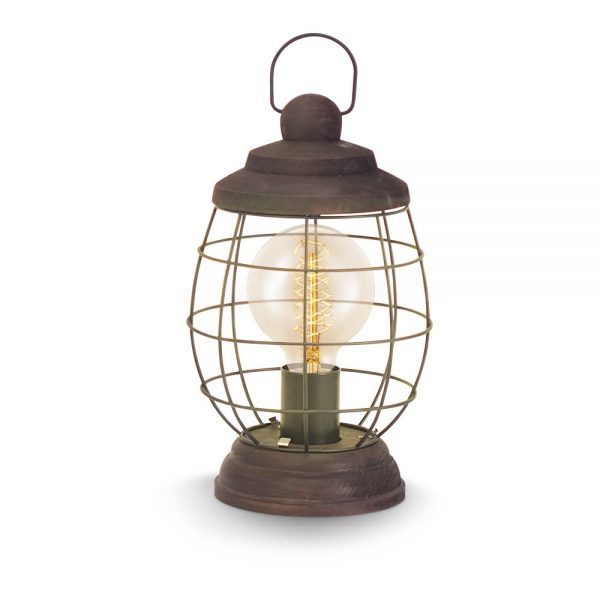 Iluminat Vintage Veioza 1 Bec E27 Maro-Patinat 'Bampton' Eglo 49288