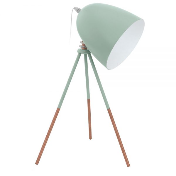 Veioza vintage EGLO DUNDEE 49337 - E27 1X60W - Otel - Menta