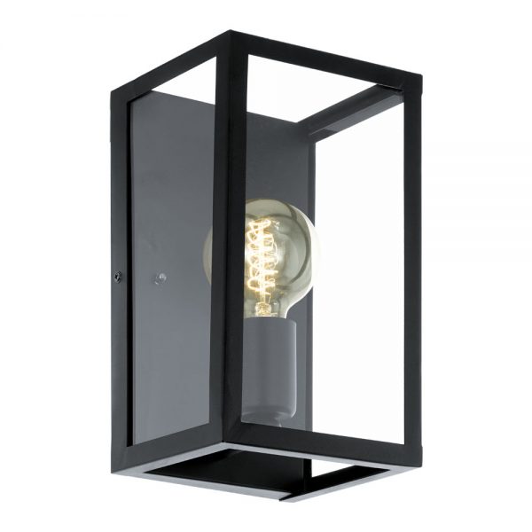 Aplica vintage EGLO CHARTERHOUSE 49394 - E27 1X60W - Sticla - Negru