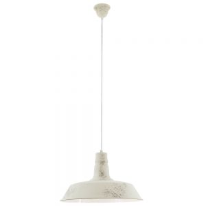 Iluminat Vintage Lustra 1 Bec E27 D470Mm Alb Gekalkt 'So Eglo 49398