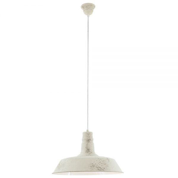 Iluminat Vintage Lustra 1 Bec E27 D470Mm Alb Gekalkt 'So Eglo 49398