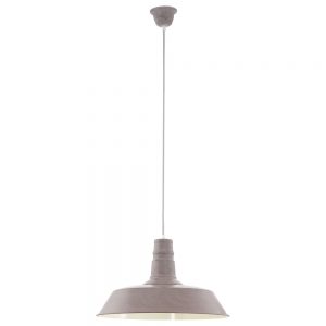 Iluminat Vintage Lustra 1 Bec E27 D470Mm Gri-Struktur'So Eglo 49399