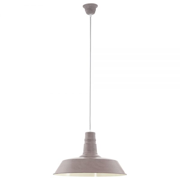 Iluminat Vintage Lustra 1 Bec E27 D470Mm Gri-Struktur'So Eglo 49399