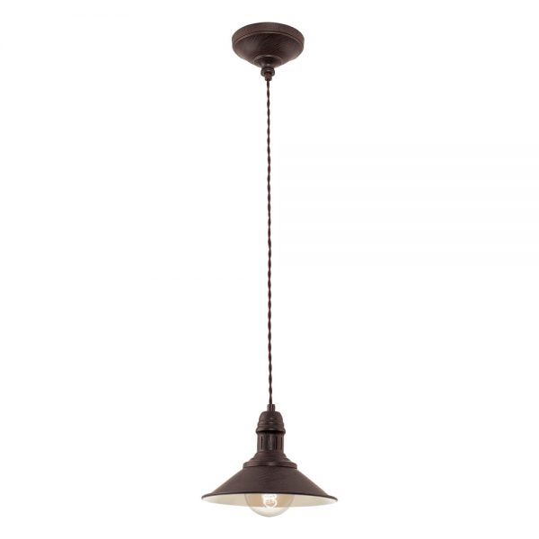Pendul vintage EGLO STOCKBURY 49455 - E27 1X60W D210mm
