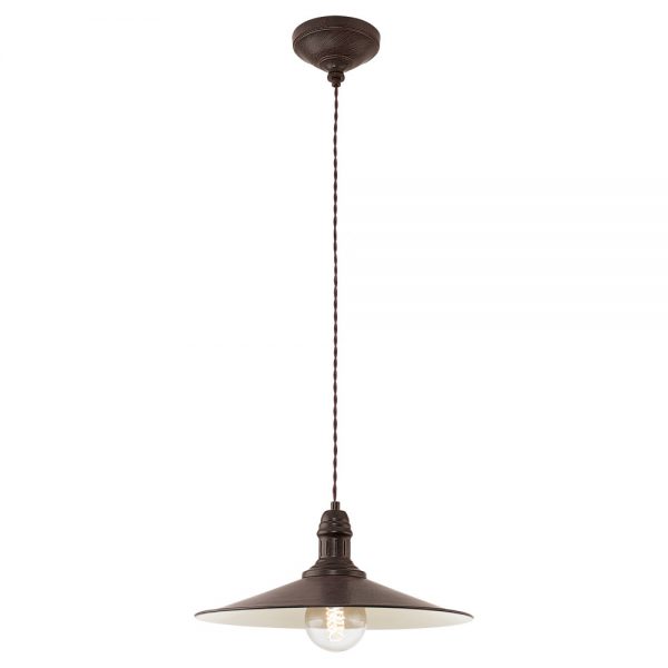 Pendul vintage EGLO STOCKBURY 49456 - E27 1X60W D360mm