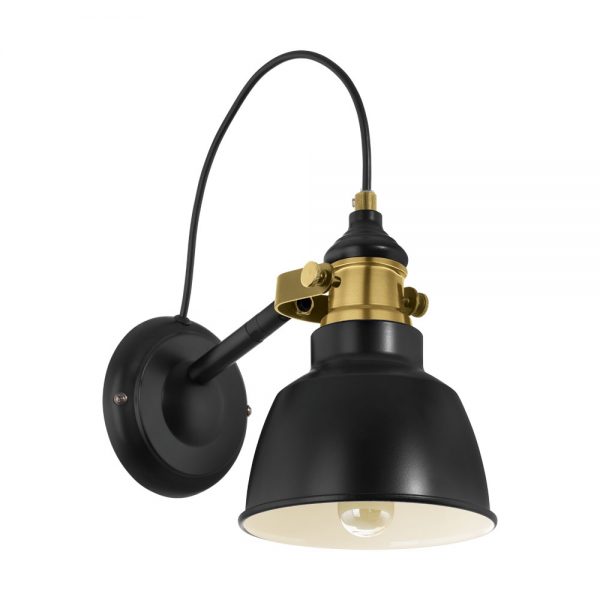 Iluminat Vintage Wl-1 Schwarz-Bruniert 'Thornford' Eglo 49522
