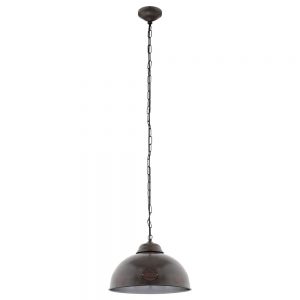 Iluminat Vintage Pendul 1Xe27  D370 Rostfarben 'Westbury Eglo 49632